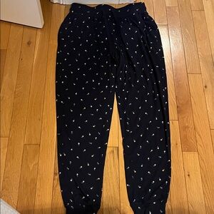 George navy blue floral pyjamas with pockets